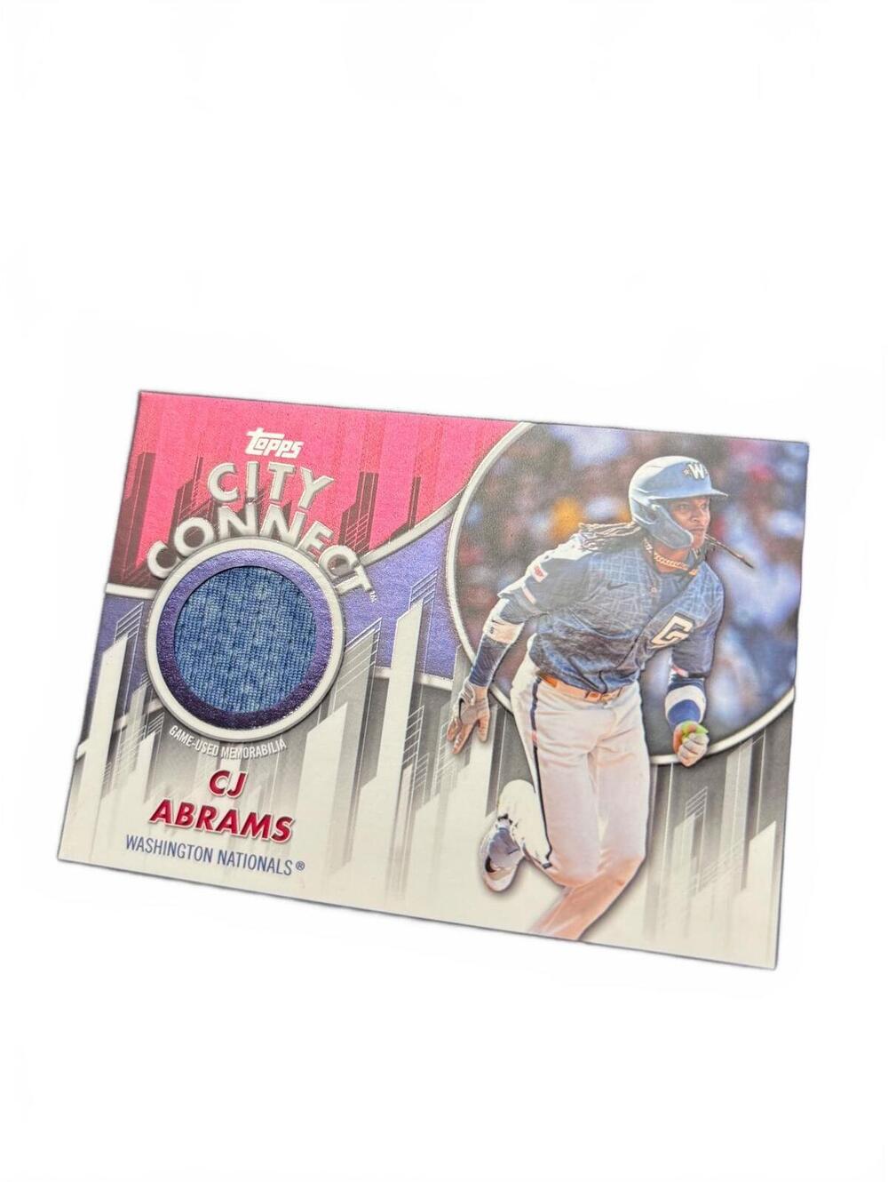 2026 Topps City Connect CJ Abrams Washington Nationals Swath